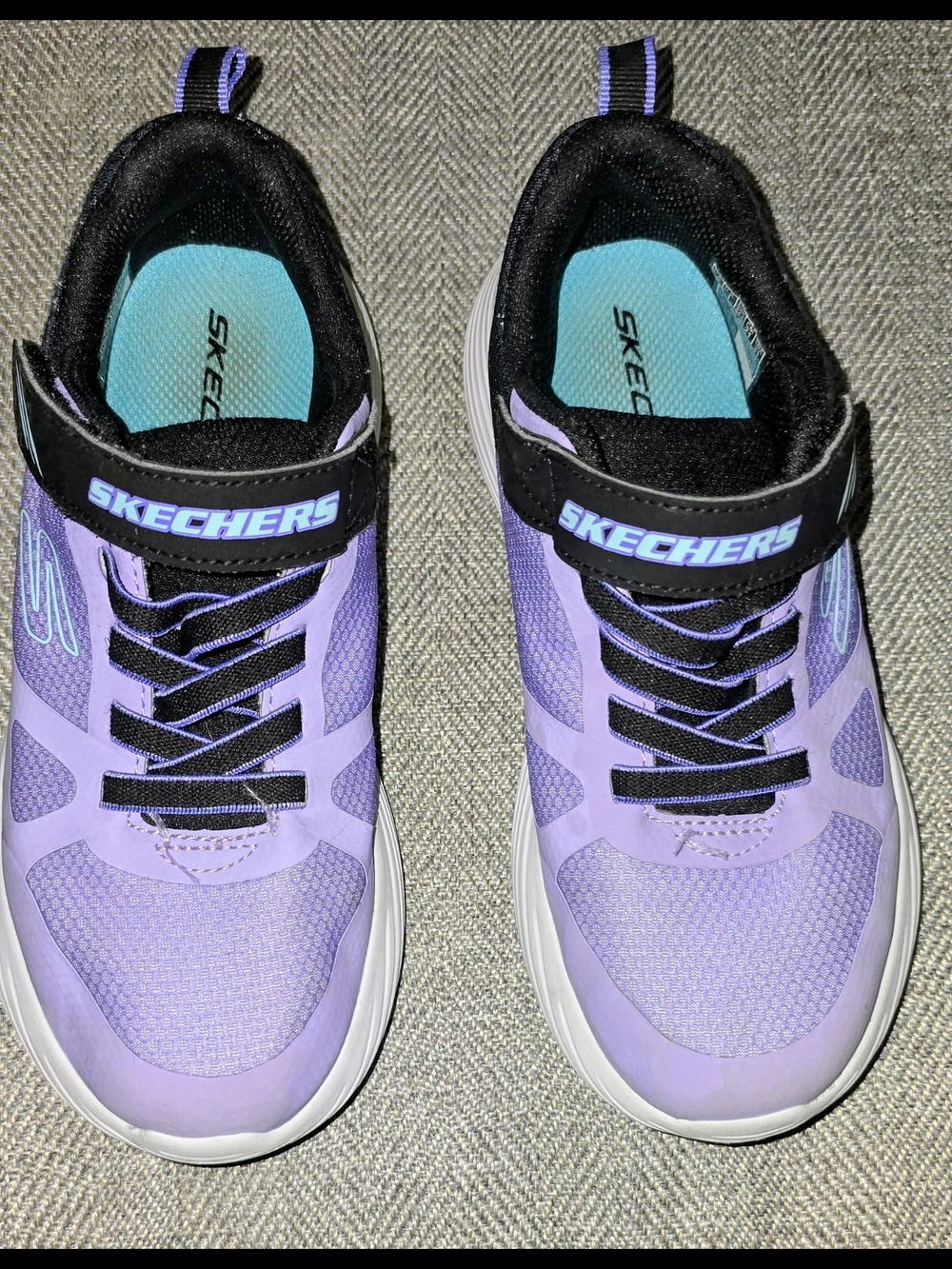 Skechers Kids Purple Lace-Up Hook & Loop Sneakers